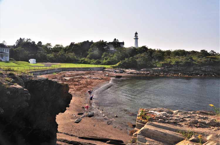 beach and lighthouse
